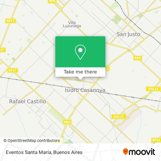 Eventos Santa María map