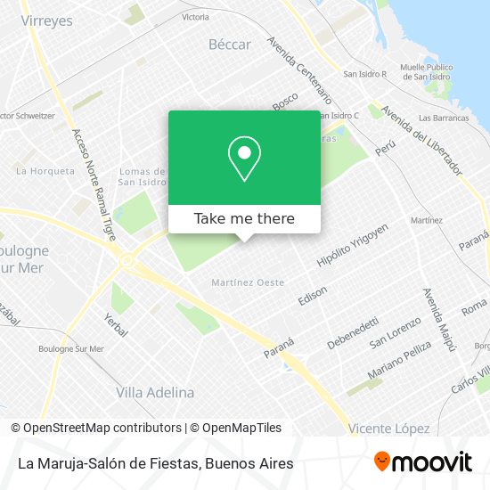 Mapa de La Maruja-Salón de Fiestas