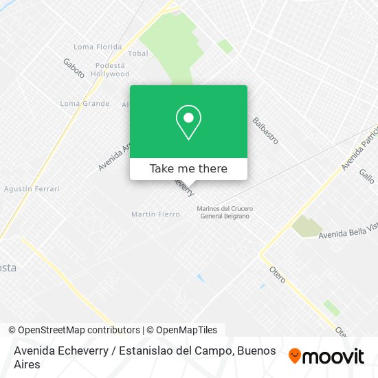 Avenida Echeverry / Estanislao del Campo map