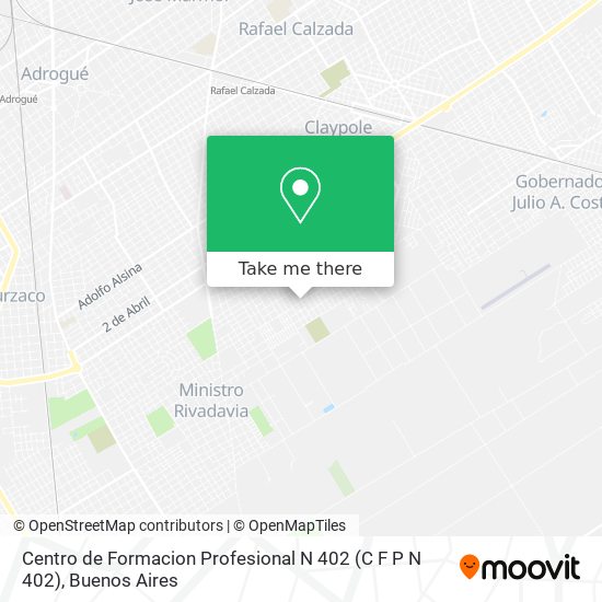 Centro de Formacion Profesional N 402 (C F P N 402) map