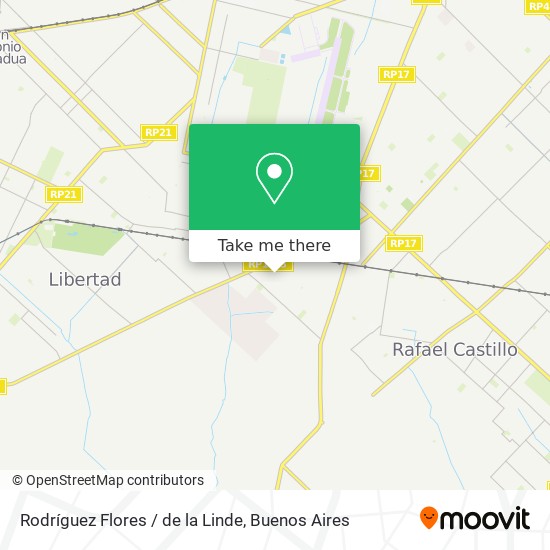 Mapa de Rodríguez Flores / de la Linde