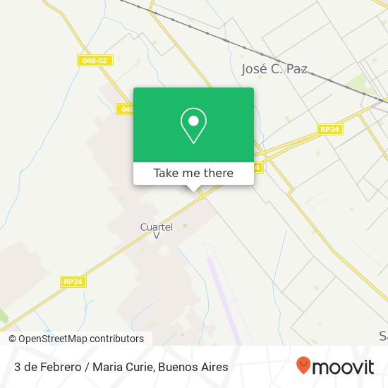 Mapa de 3 de Febrero / Maria Curie
