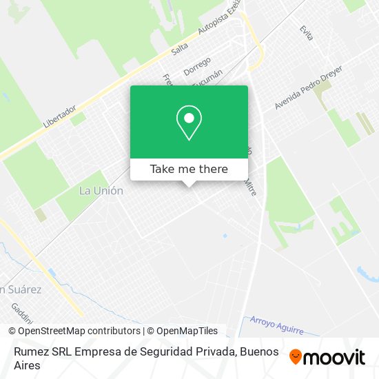 Mapa de Rumez SRL Empresa de Seguridad Privada