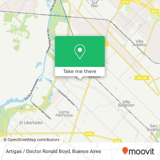 Artigas / Doctor Ronald Boyd map