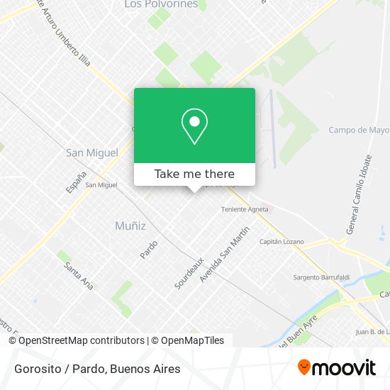 Mapa de Gorosito / Pardo