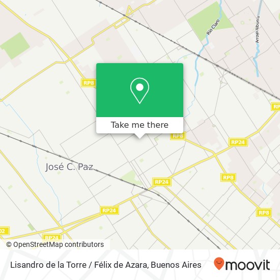 Lisandro de la Torre / Félix de Azara map