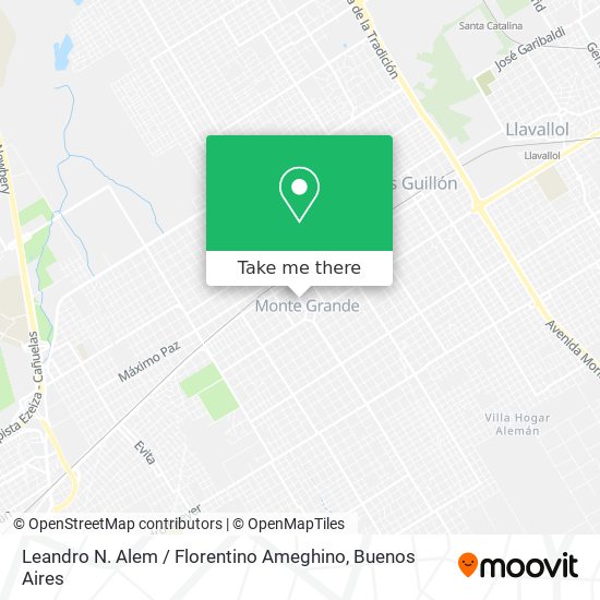 Leandro N. Alem / Florentino Ameghino map