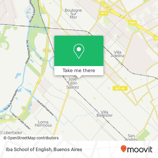 Iba School of English map