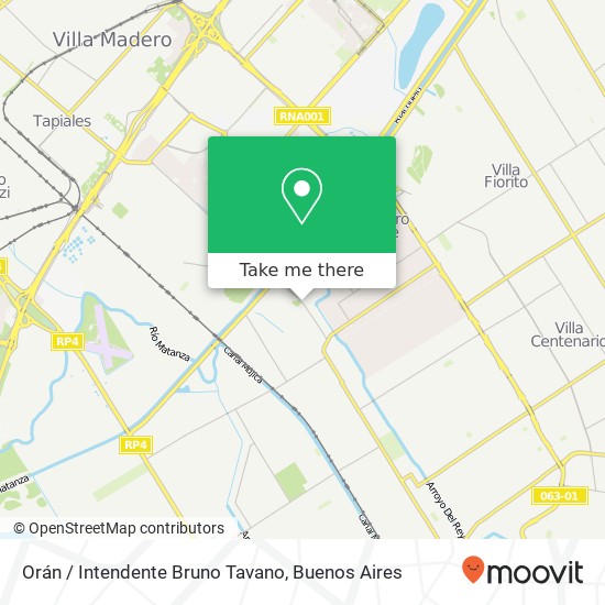 Orán / Intendente Bruno Tavano map