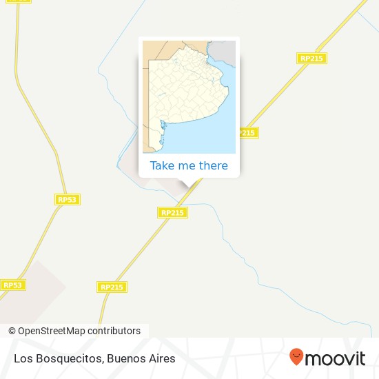 Mapa de Los Bosquecitos