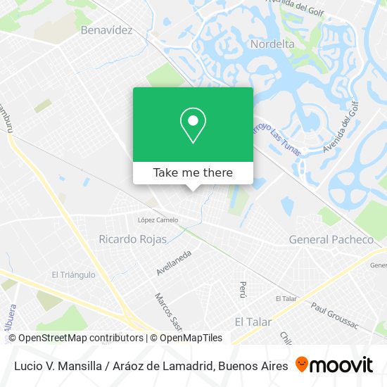 Mapa de Lucio V. Mansilla / Aráoz de Lamadrid