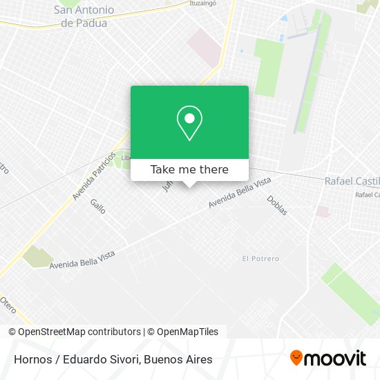 Hornos / Eduardo Sivori map