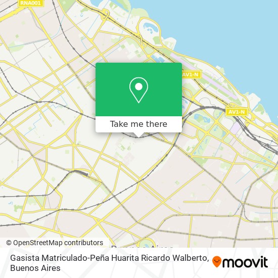 Gasista Matriculado-Peña Huarita Ricardo Walberto map