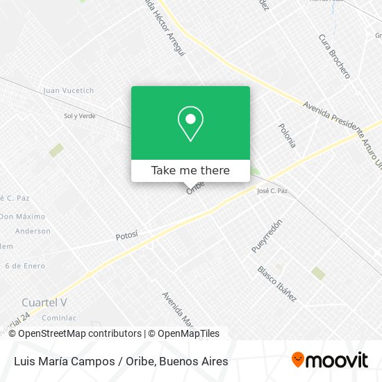 Luis María Campos / Oribe map