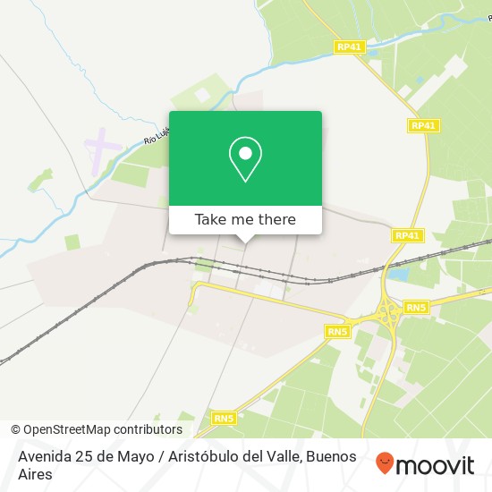 Avenida 25 de Mayo / Aristóbulo del Valle map