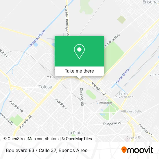 Boulevard 83 / Calle 37 map