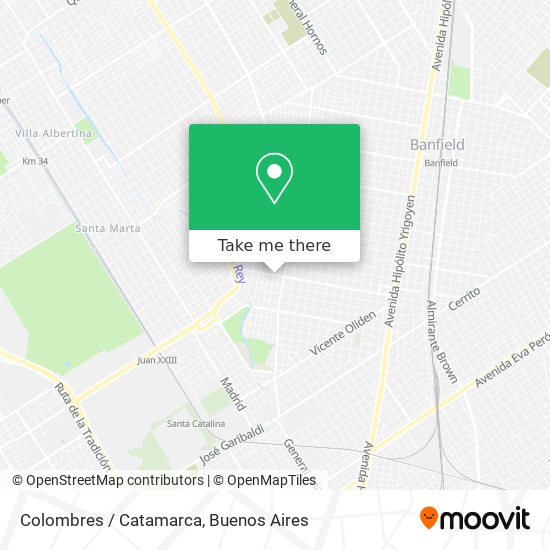 Colombres / Catamarca map