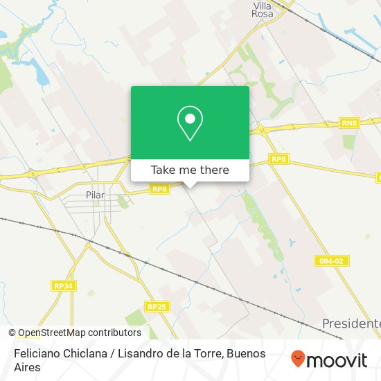 Mapa de Feliciano Chiclana / Lisandro de la Torre