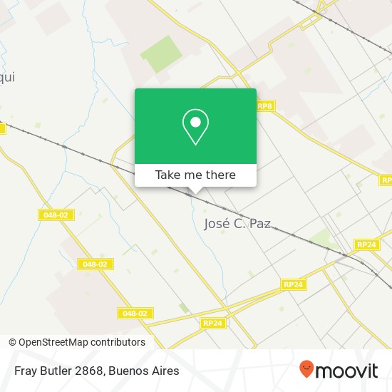 Fray Butler 2868 map