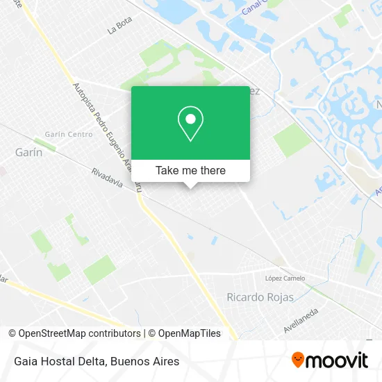 Mapa de Gaia Hostal Delta
