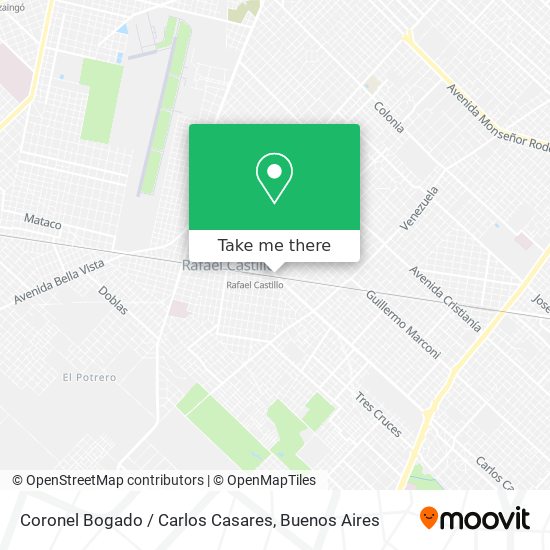 Coronel Bogado / Carlos Casares map