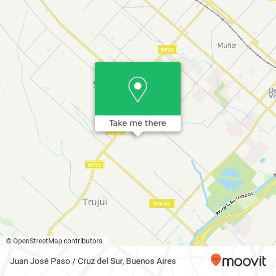 Juan José Paso / Cruz del Sur map