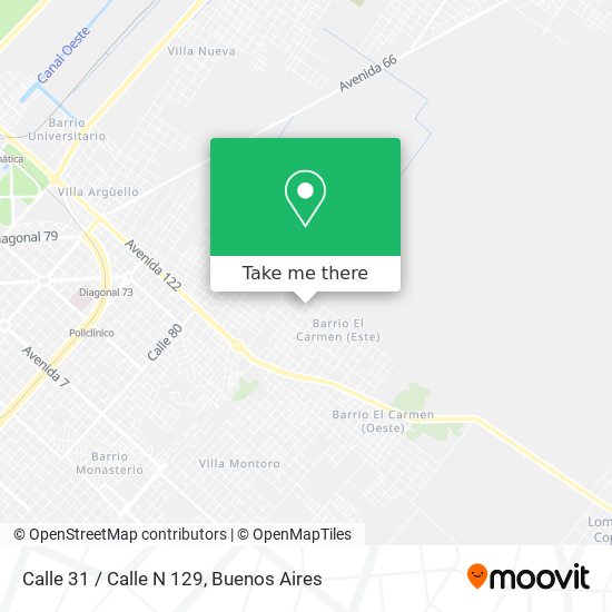 Calle 31 / Calle N 129 map