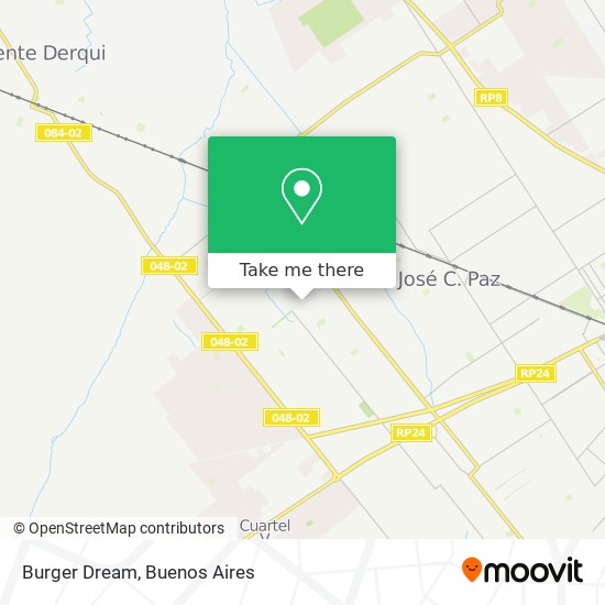 Mapa de Burger Dream