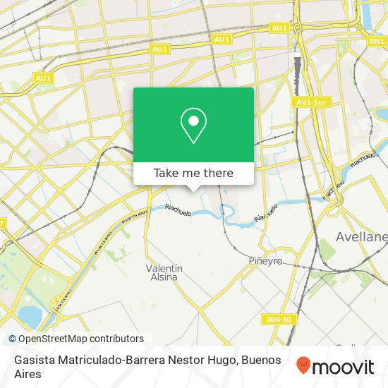 Gasista Matriculado-Barrera Nestor Hugo map