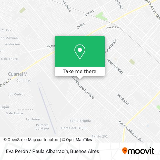 Eva Perón / Paula Albarracín map