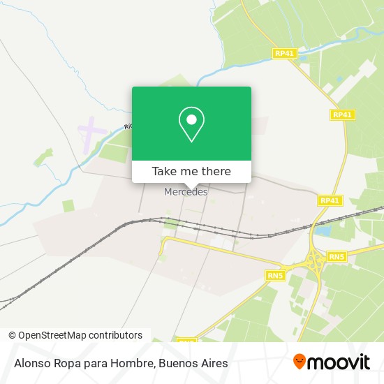 Mapa de Alonso Ropa para Hombre