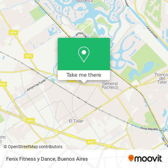 Fenix Fitness y Dance map