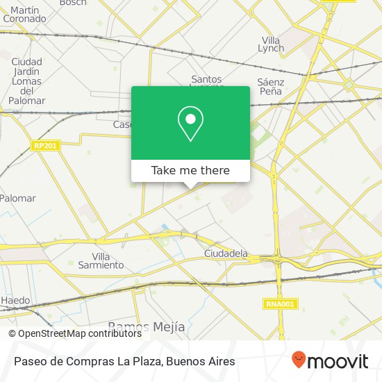 Paseo de Compras La Plaza map