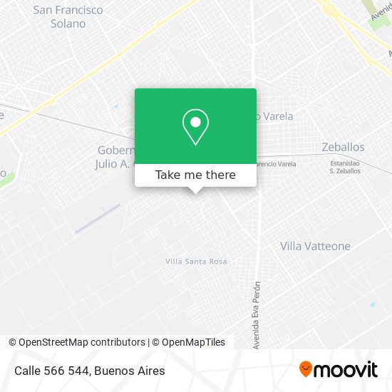 Calle 566 544 map
