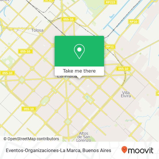 Eventos-Organizaciones-La Marca map