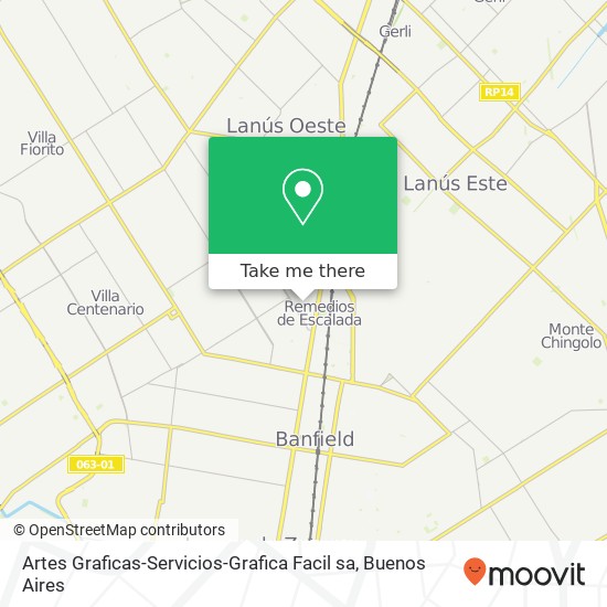 Artes Graficas-Servicios-Grafica Facil sa map