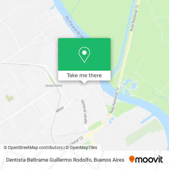 Dentista-Beltrame Guillermo Rodolfo map