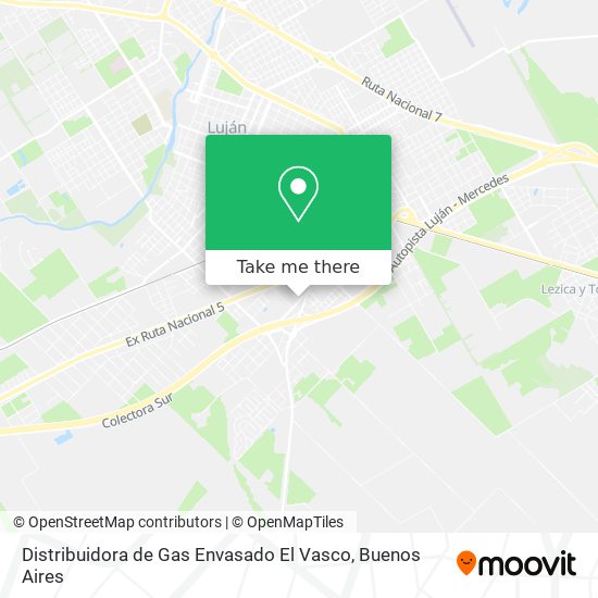 Distribuidora de Gas Envasado El Vasco map