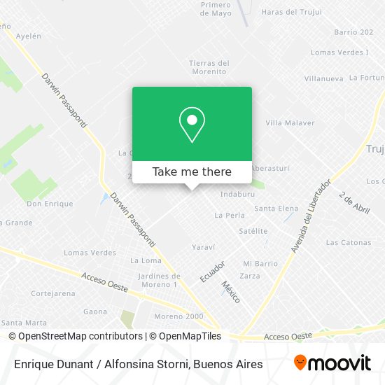 Enrique Dunant / Alfonsina Storni map