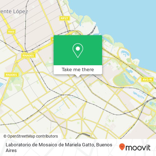 Laboratorio de Mosaico de Mariela Gatto map