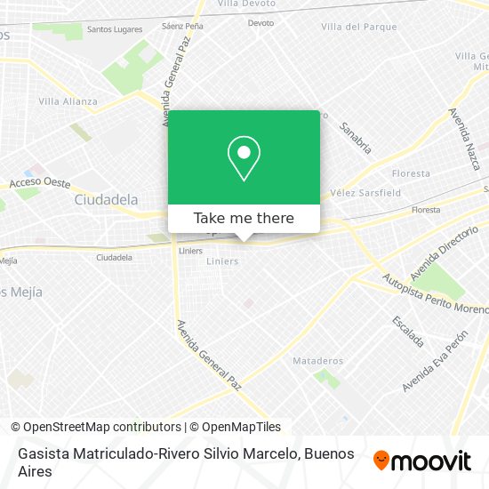 Gasista Matriculado-Rivero Silvio Marcelo map