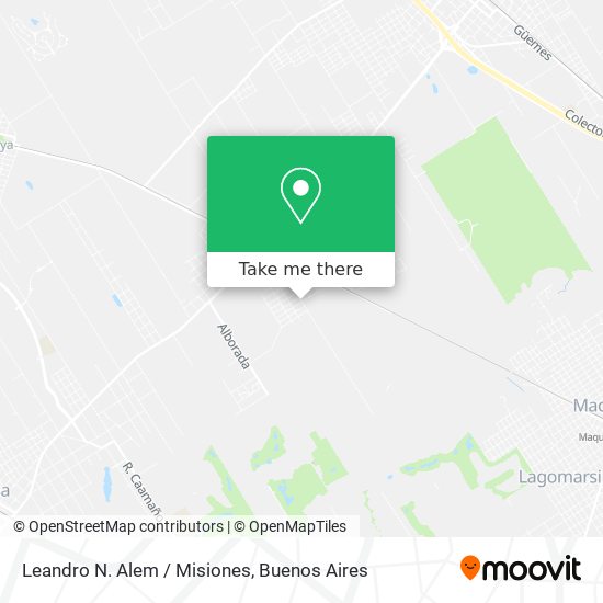 Leandro N. Alem / Misiones map