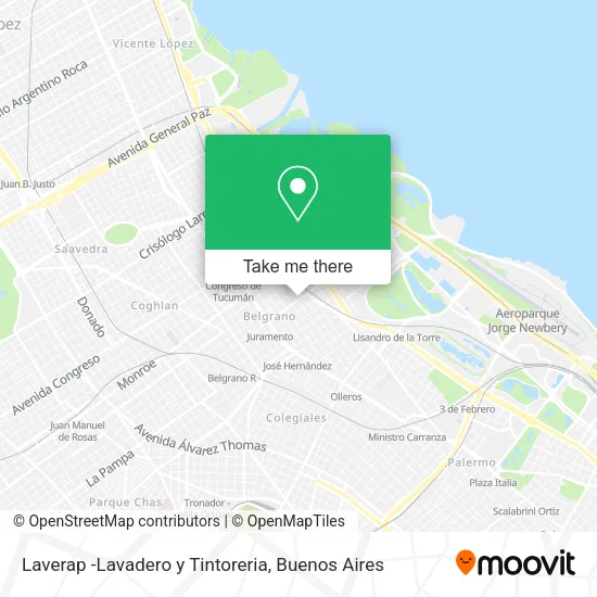 Mapa de Laverap -Lavadero y Tintoreria