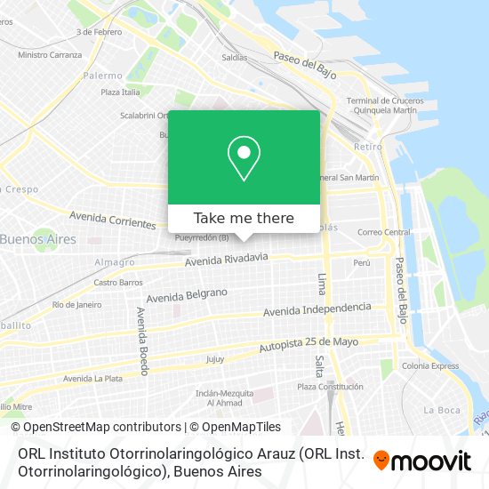 ORL Instituto Otorrinolaringológico Arauz (ORL Inst. Otorrinolaringológico) map