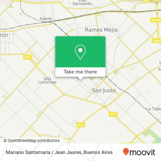 Mapa de Mariano Santamaría / Jean Jaures