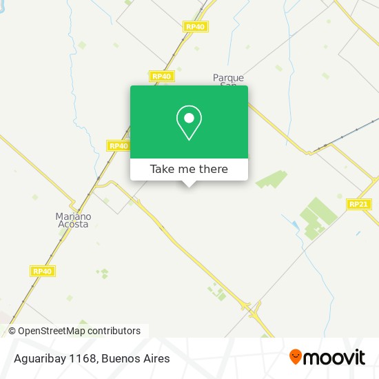 Aguaribay 1168 map