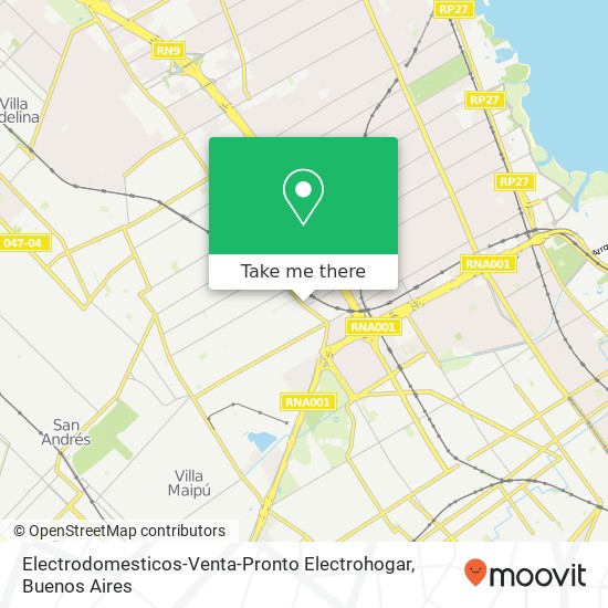 Mapa de Electrodomesticos-Venta-Pronto Electrohogar