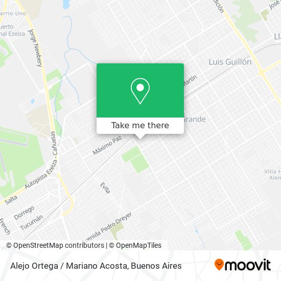Mapa de Alejo Ortega / Mariano Acosta