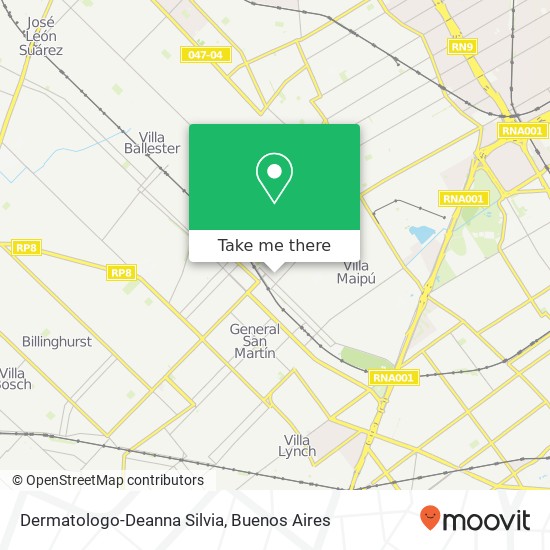 Dermatologo-Deanna Silvia map