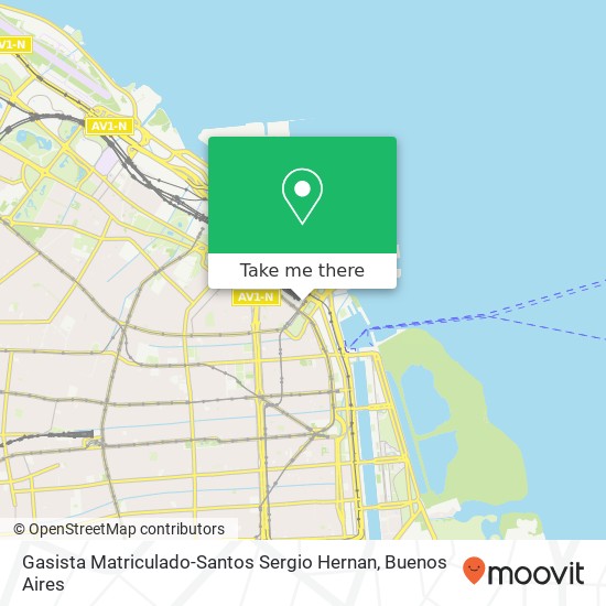 Mapa de Gasista Matriculado-Santos Sergio Hernan